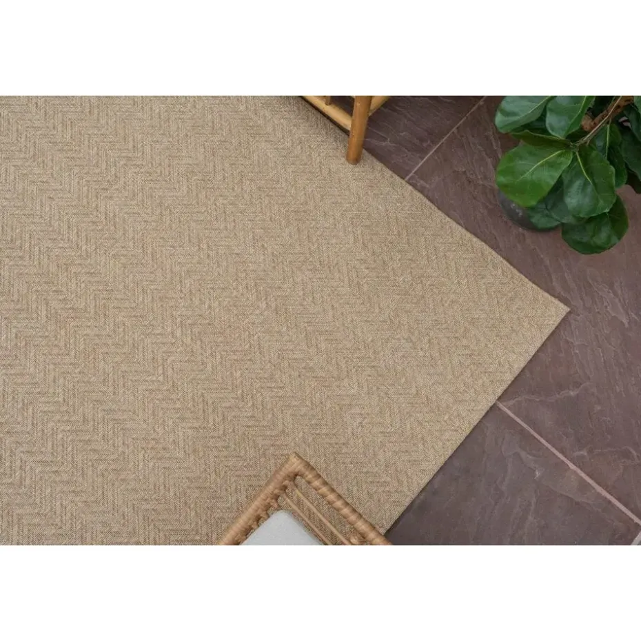 Interieur05 Jute buitenkleed naturel visgraat - 230 x 160 cm