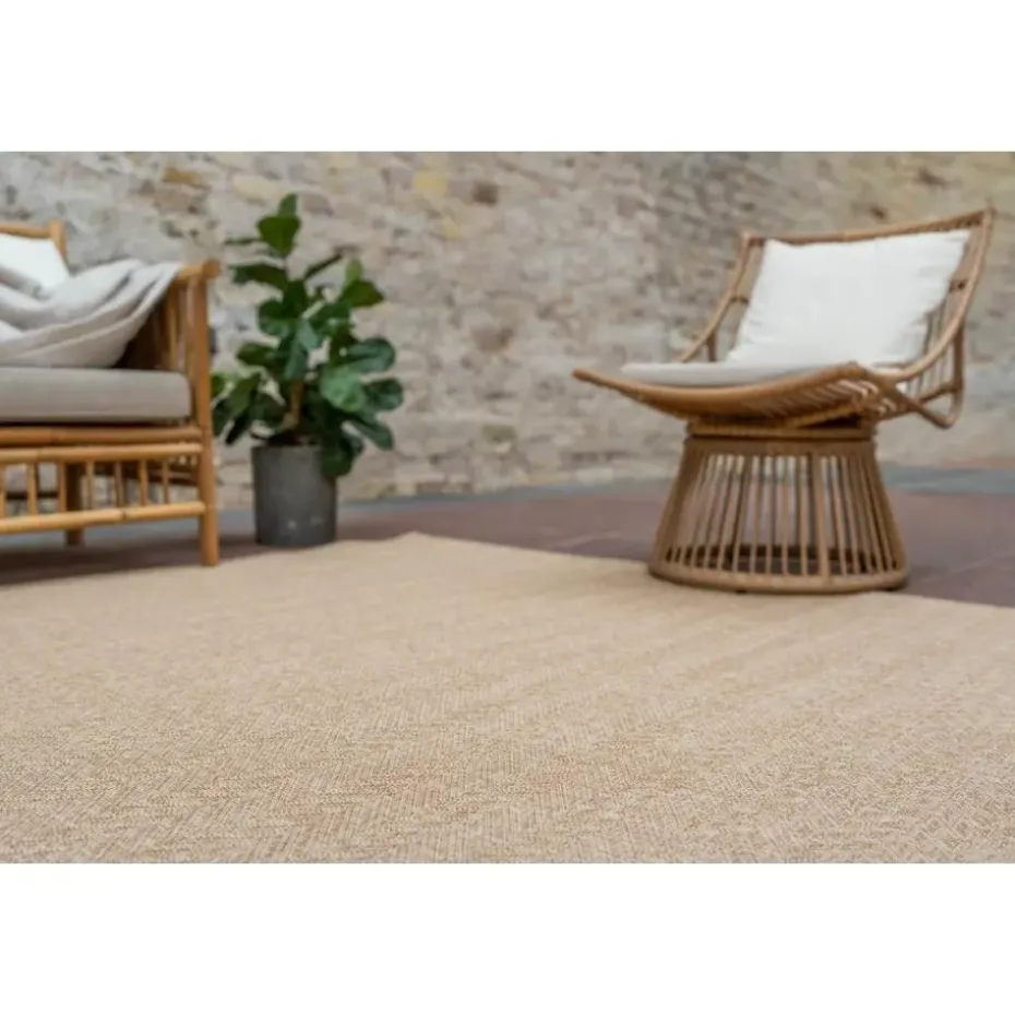 Interieur05 Jute buitenkleed naturel visgraat - 230 x 160 cm