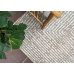 Interieur05 Jute buitenkleed naturel lines - 290 x 200 cm