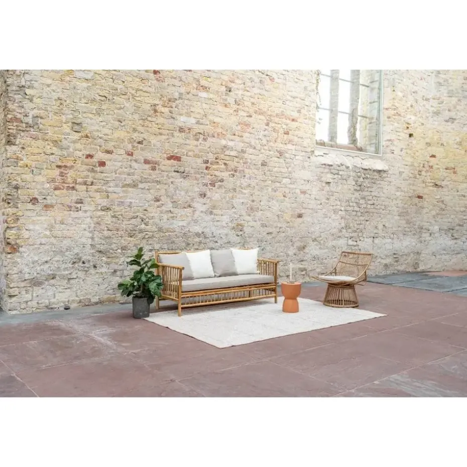 Interieur05 Jute buitenkleed naturel lines - 290 x 200 cm