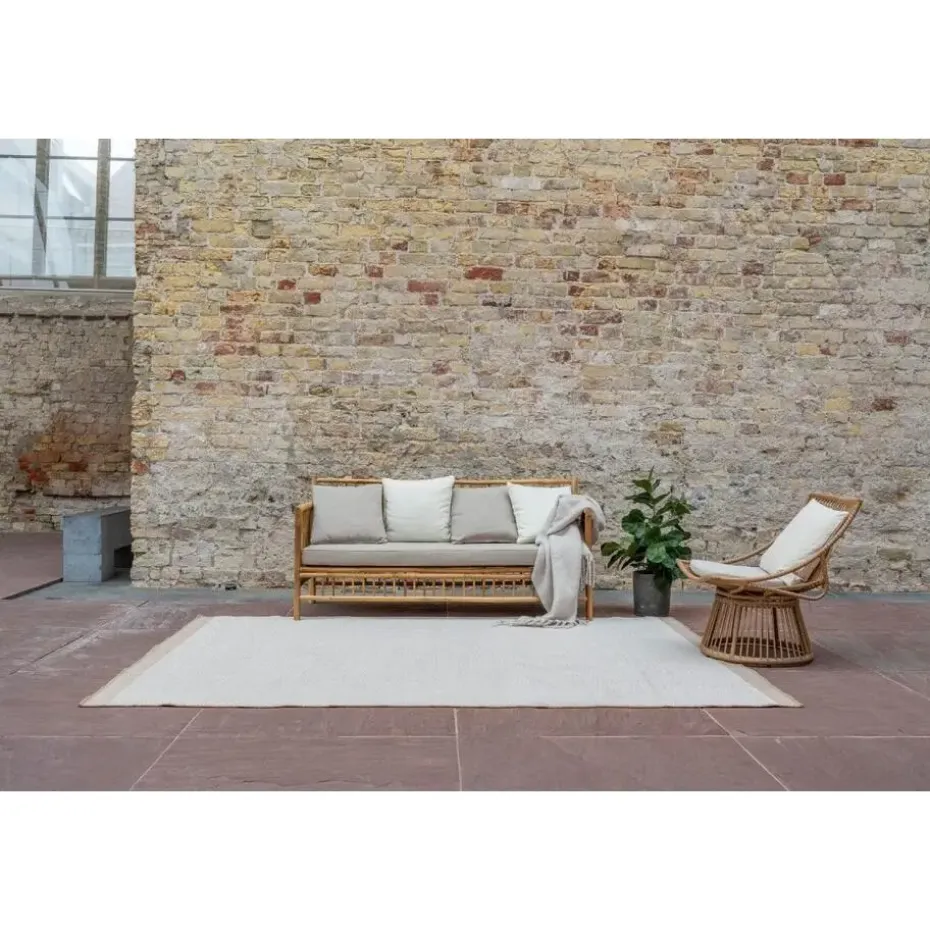 Interieur05 Jute buitenkleed naturel border - 340 x 240 cm