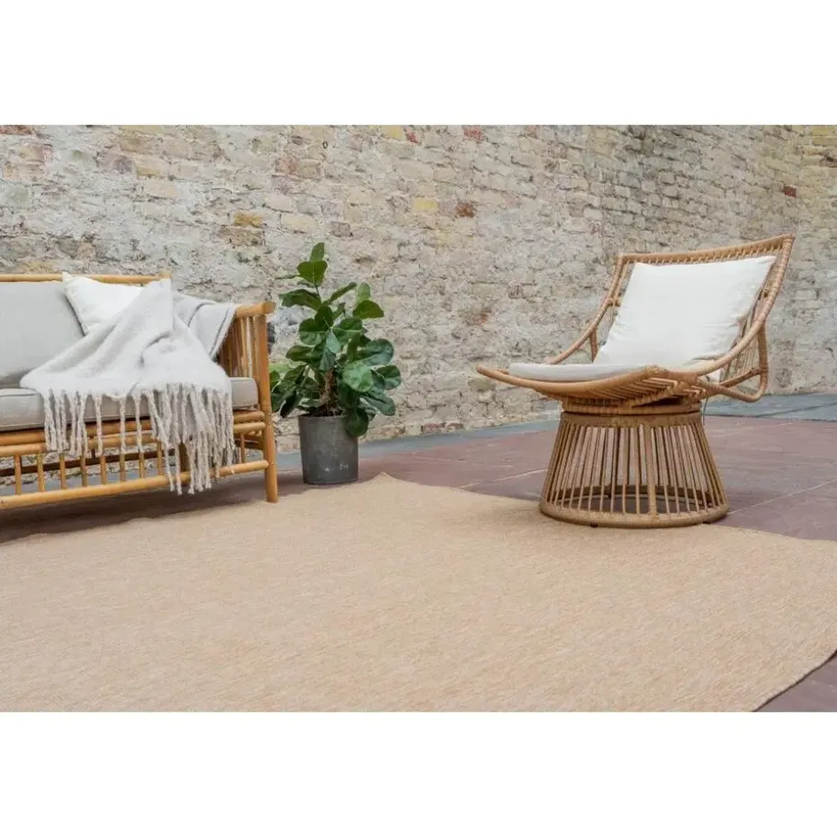Interieur05 Jute buitenkleed naturel uni - 380 x 280 cm