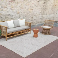 Interieur05 Jute buitenkleed naturel lines - 380 x 280 cm