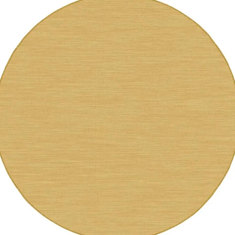 Interieur05 rond buitenkleed geel/okergeel Tone - 200 x 200 cm
