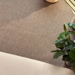 Interieur05 rond buitenkleed linnen Tone - 240 x 240 cm