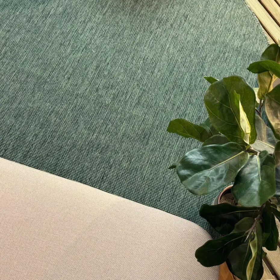 Interieur05 rond buitenkleed groen Tone - 240 x 240 cm
