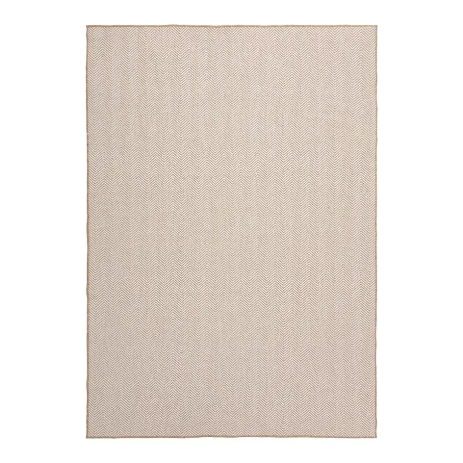 Interieur05 rond buitenkleed jute naturel zigzag - 200 x 200 cm