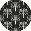 Interieur05 rond buitenkleed zwart/wit Oase - 240 x 240 cm