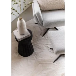 Interieur05 Rond Hoogpolig Vloerkleed Lux Creme - 160 x 160 cm