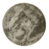 Interieur05 Rond Hoogpolig vloerkleed Odelia beige/wit - 200 x 200 cm