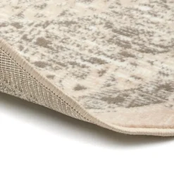 Interieur05 rond vintage Aila vloerkleed zand/beige - 240 x 240 cm