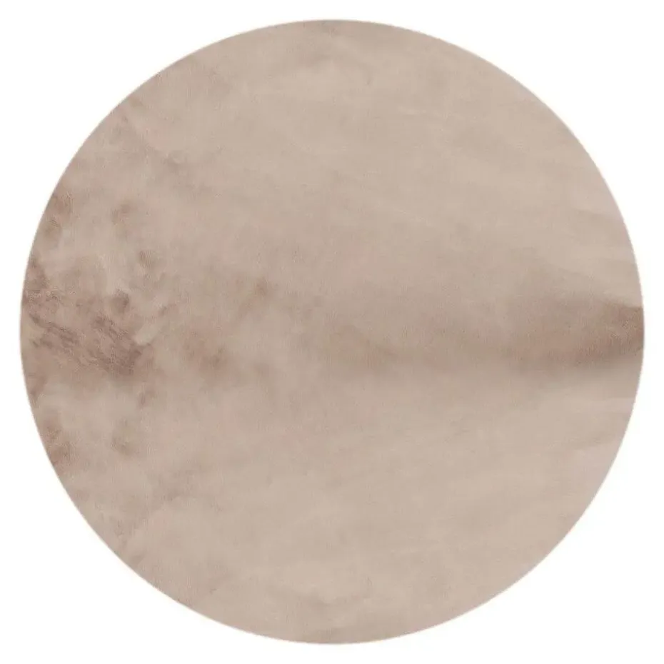 Interieur05 rond vloerkleed Lux beige/taupe - 160 x 160 cm