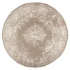 Interieur05 rond vloerkleed Keshan taupe/bruin - 160 x 160 cm