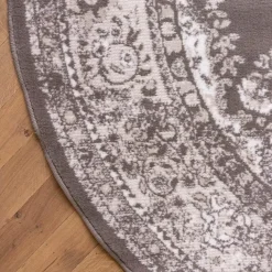 Interieur05 rond vloerkleed Keshan taupe/bruin - 160 x 160 cm