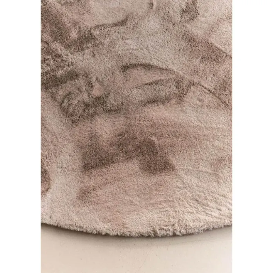 Interieur05 rond vloerkleed Lux beige/taupe - 200 x 200 cm