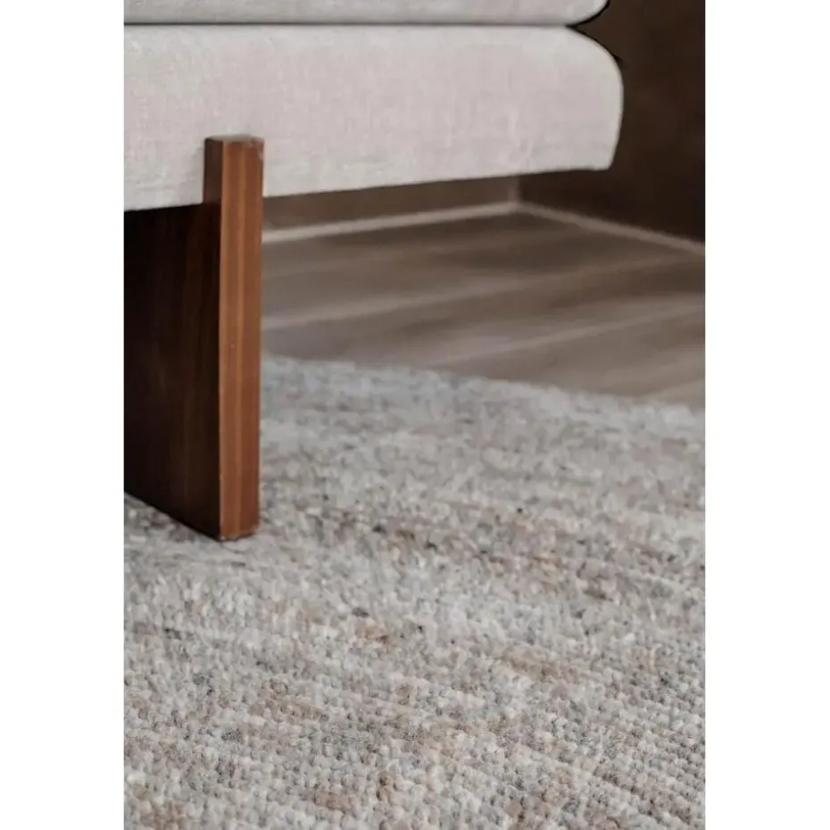 Interieur05 rond vloerkleed Gapo grijs/bruin - 180 x 180 cm