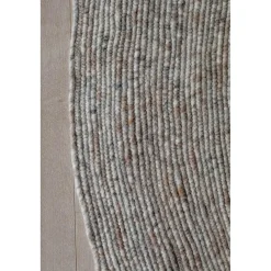Interieur05 rond vloerkleed Gapo grijs/bruin - 150 x 150 cm