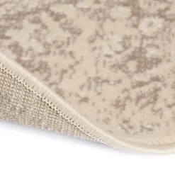 Interieur05 rond vloerkleed Keshan zand/beige - 240 x 240 cm