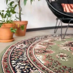 Interieur05 Vloerkleed Nain - Groen - 200 Ø - (L)
