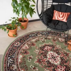 Interieur05 Vloerkleed Nain - Groen - 200 Ø - (L)