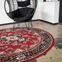 Interieur05 Vloerkleed Nain - Rood - Perzisch - 200Ø