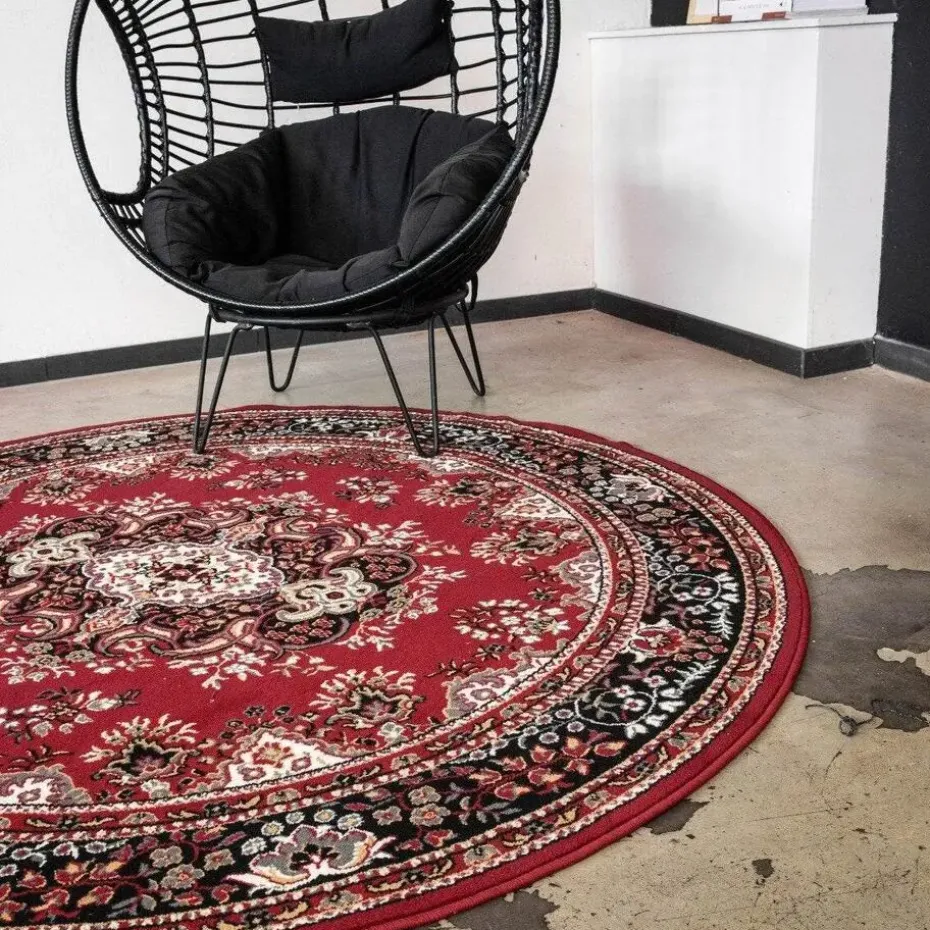 Interieur05 Vloerkleed Nain - Rood - Perzisch - 200Ø