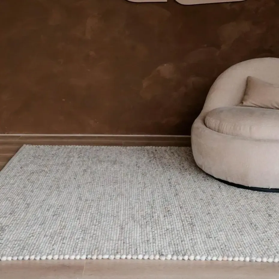 Interieur05 Wollen Vloerkleed beige/wit gemeleerd Vik - 230 x 160 cm
