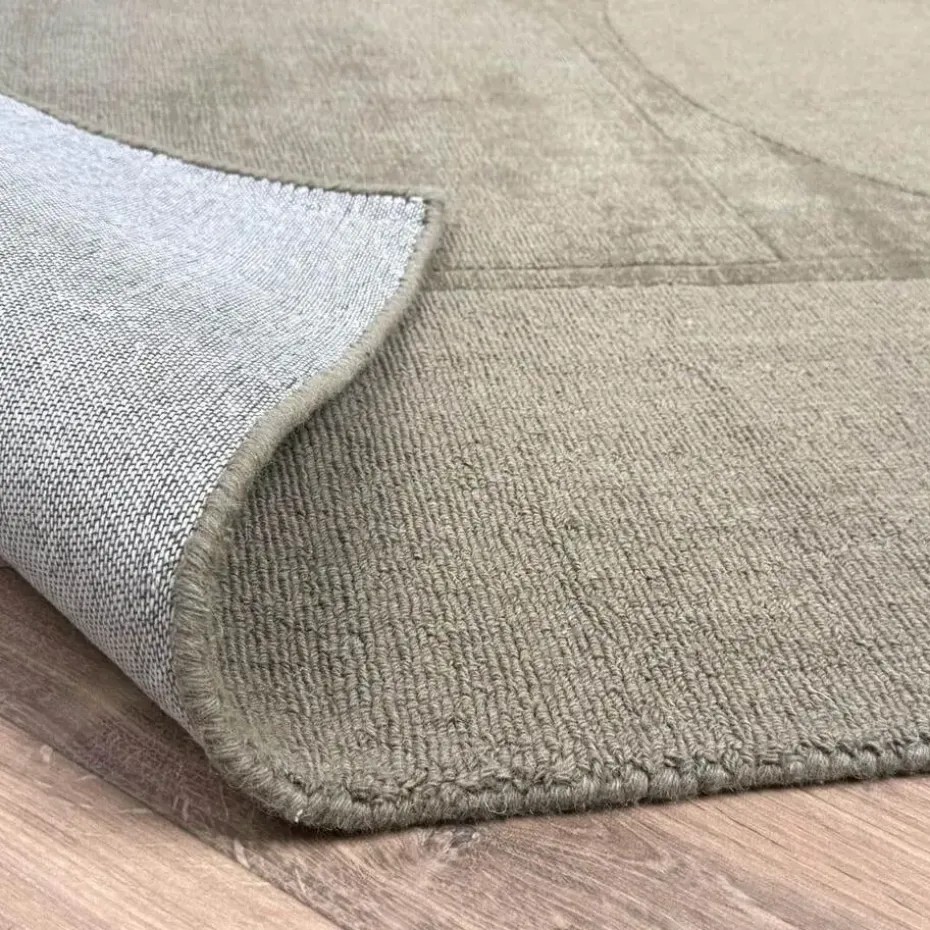 Interieur05 wollen vloerkleed groen Twig - 230 x 160 cm