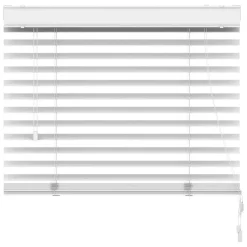Jaloezie houtlook 50 mm wit - 100x175 cm