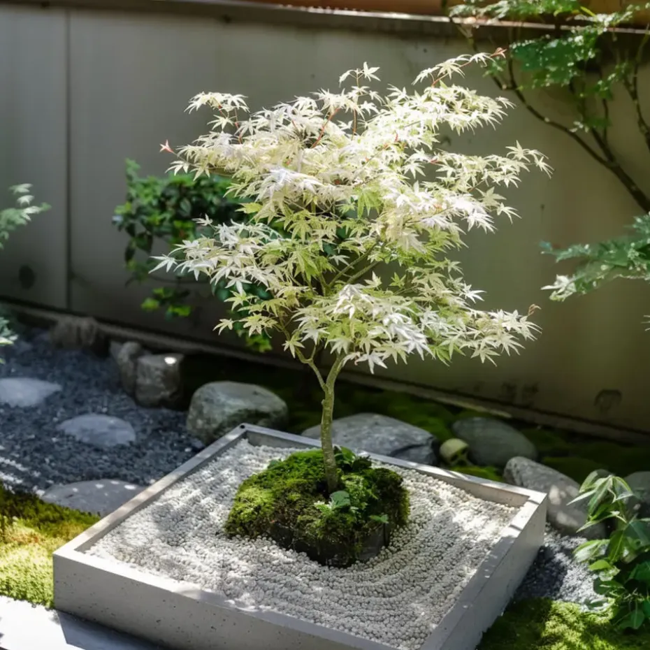 Japanse Esdoorn - Set van 2 - Acer palmatum 'Ukigumo' - Hoogte 50-60cm - ⌀19cm