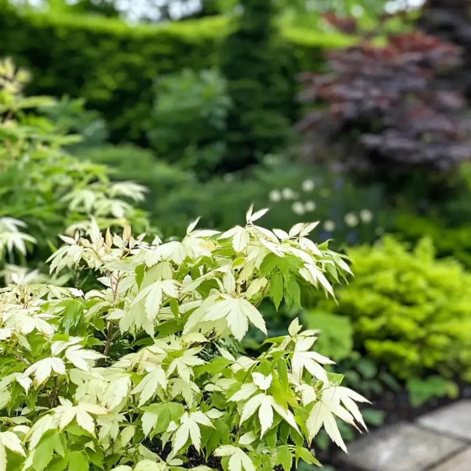 Japanse Esdoorn - Set van 2 - Acer palmatum 'Ukigumo' - Hoogte 50-60cm - ⌀19cm