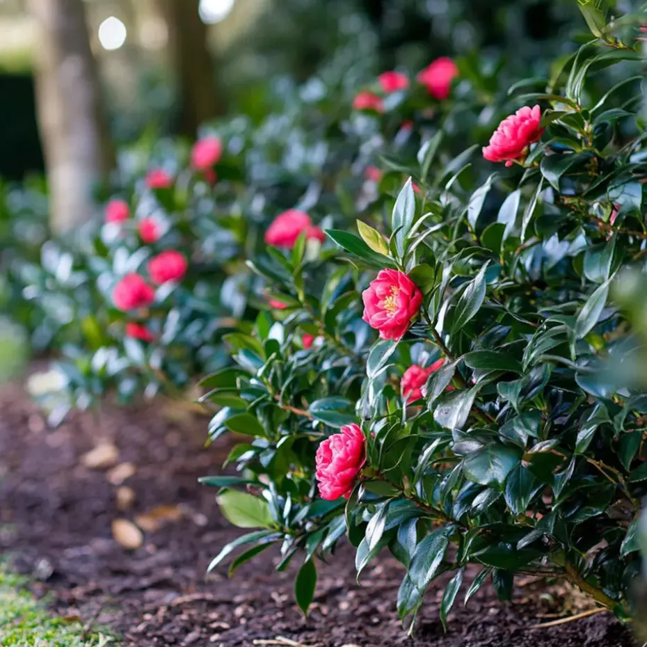 Japanse Roos - Camellia japonica 'Dr. King' - Hoogte 50-60cm - ⌀15cm