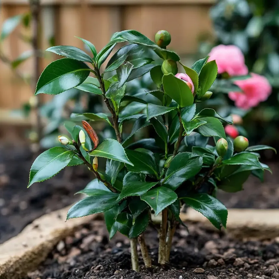 Japanse Roos - Set van 2 - Camellia japonica 'Dr. King' - Hoogte 50-60cm - ⌀15cm