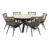 Jasmine natural / Garden Impressions Edison 148 cm. - ronde tuinset