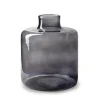 Jodeco Bloemenvaas Willem - smoke glas - D19 x H23 cm