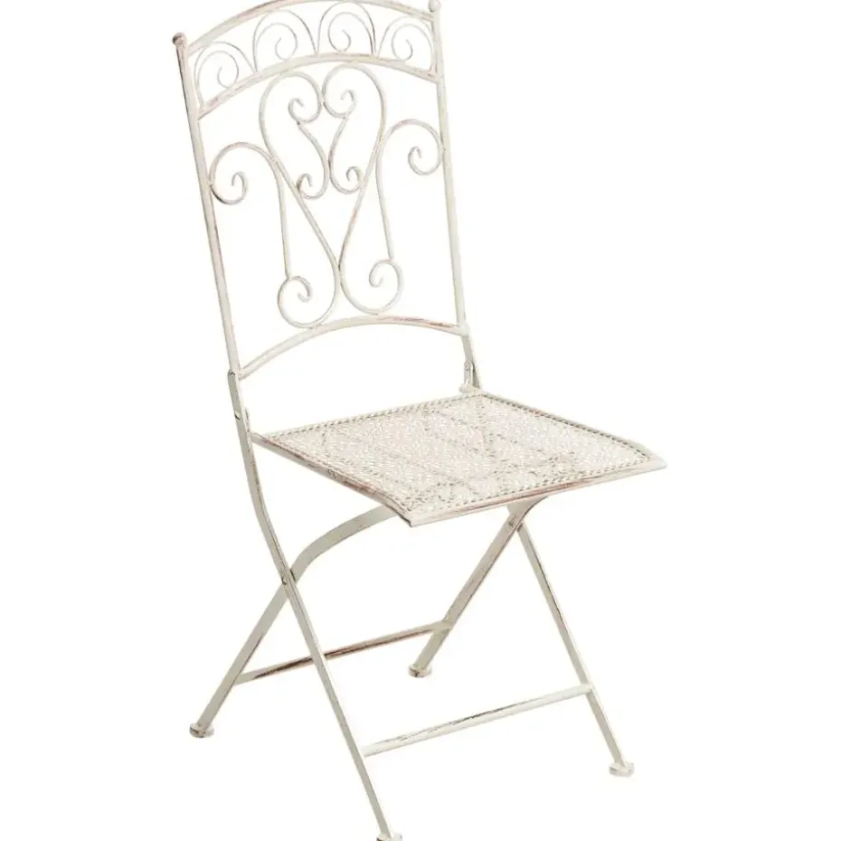 JUINA - Set van 2 tuinstoelen - Lichtbeige - IJzer
