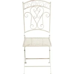 JUINA - Set van 2 tuinstoelen - Lichtbeige - IJzer