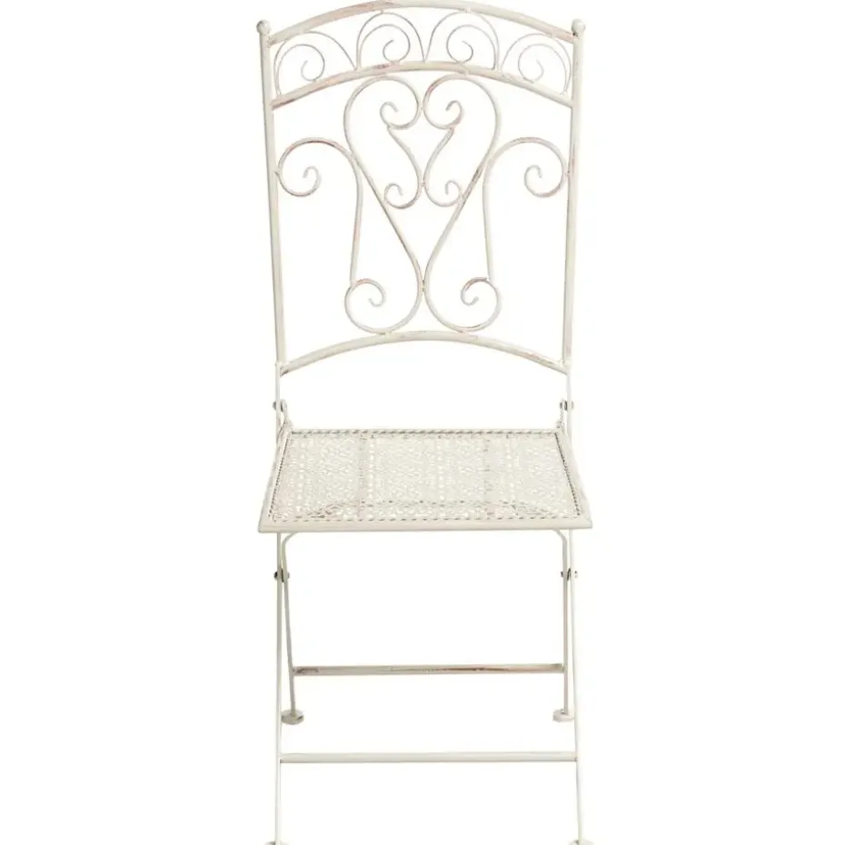 JUINA - Set van 2 tuinstoelen - Lichtbeige - IJzer
