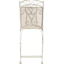 JUINA - Set van 2 tuinstoelen - Lichtbeige - IJzer