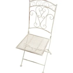 JUINA - Set van 2 tuinstoelen - Lichtbeige - IJzer