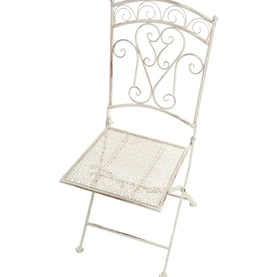 JUINA - Set van 2 tuinstoelen - Lichtbeige - IJzer