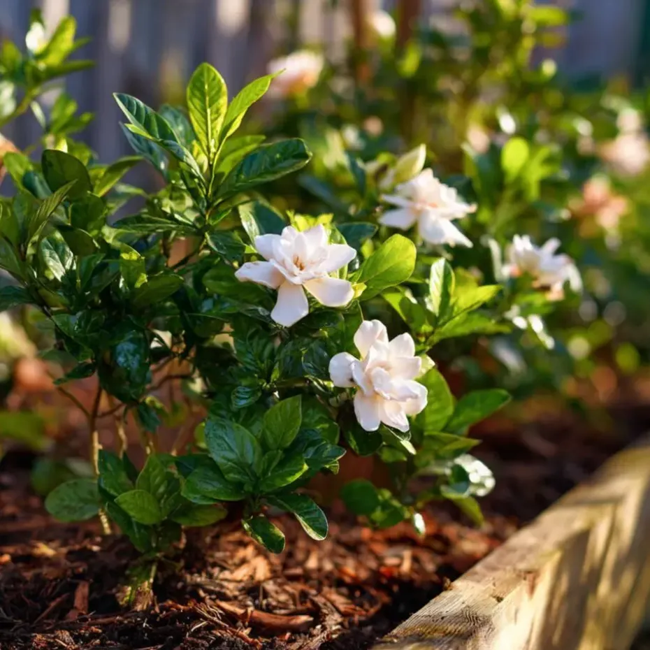 Kaapse jasmijn - Set van 2 - Gardenia jasminoides - Hoogte 20-30cm - ⌀13cm
