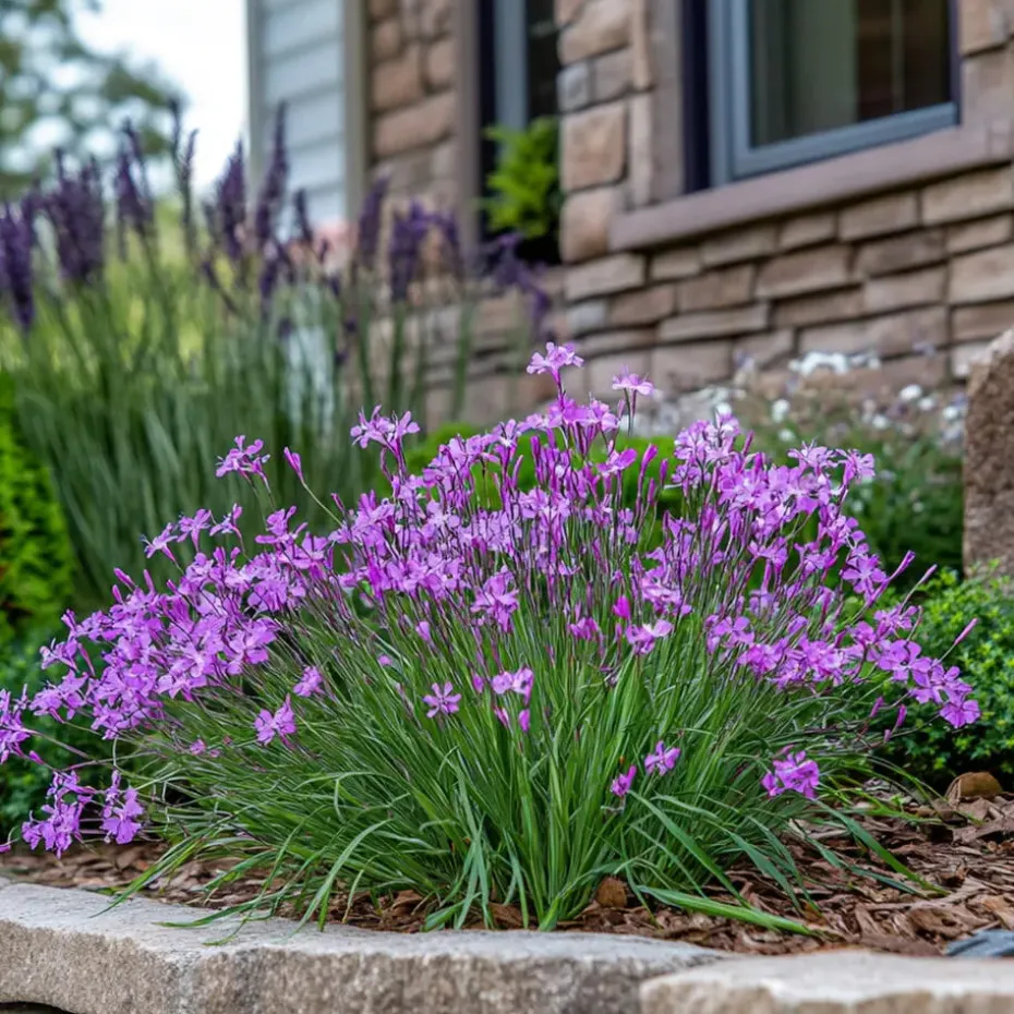 Kaapse knoflook - Set van 3 - Tulbaghia violacea - Hoogte 15-25cm - ⌀9cm