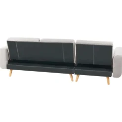 KAARINA - Hoekbank - Grijs - Linkszijdig - Polyester