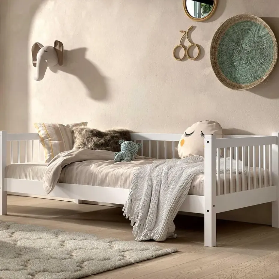 Kajuitbed Forrest 90x200 cm - massief beukenhout - wit