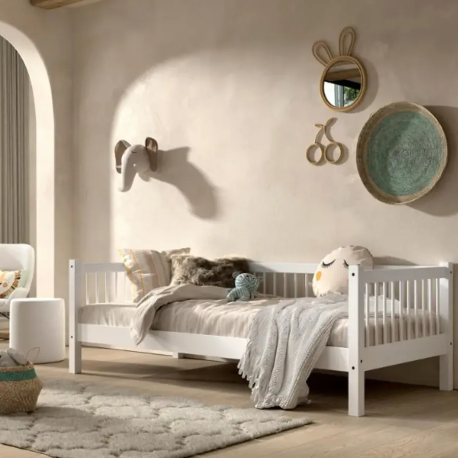 Kajuitbed Forrest 90x200 cm - massief beukenhout - wit