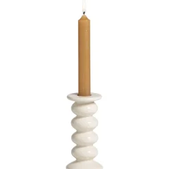 Kandelaar Bobble - off-white -13xØ6,2 cm