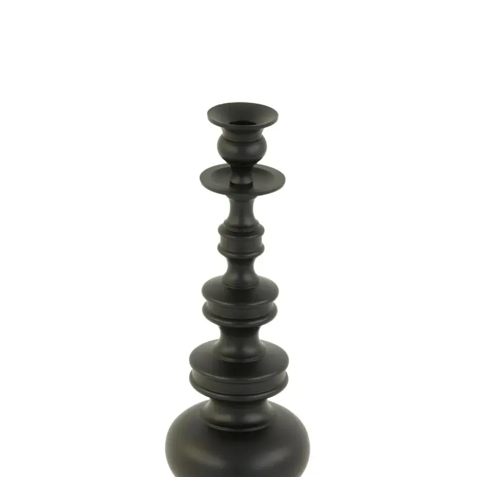 Kandelaar Lizet - Mat zwart - Ø13cm
