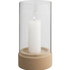 Kandelaar Nora beige keramiek 35xØ19 cm