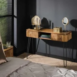 Kaptafel Rechthoek 110cm -Massief Mangohout - 2 Lades